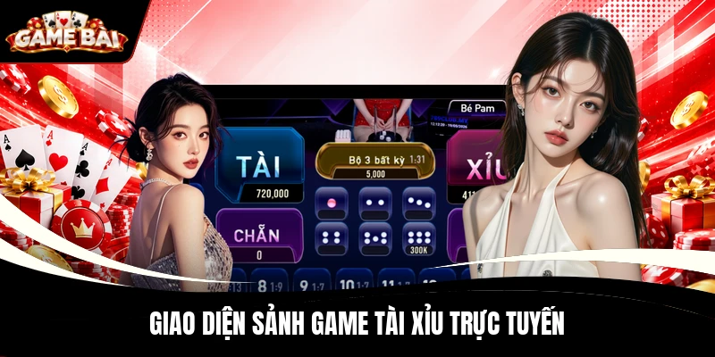Giao diện sảnh game Tài Xỉu trực tuyến