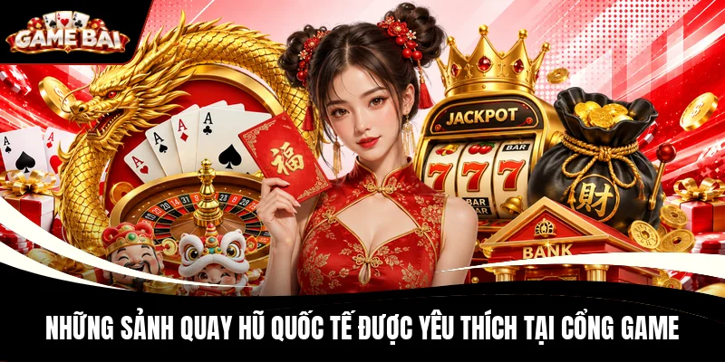 Những sảnh quay hũ quốc tế được yêu thích tại cổng game