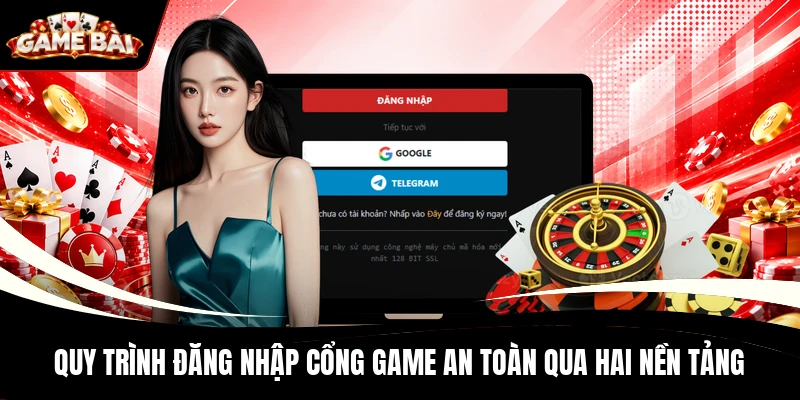 Quy trình đăng nhập cổng game an toàn qua hai nền tảng